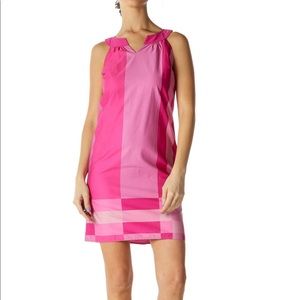 ⭐️ Ann Taylor Loft Pink Colorblock Sleeveless Dress
